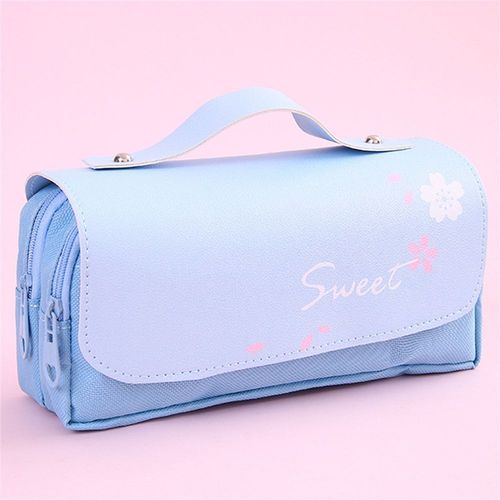 Bote  Crayons  Dcompression De Grande Capacit, Double Couche, tui  Crayons Portable, Kawaii, Chat Mignon, Pochette  Crayons, Papeterie