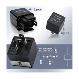 Dilwe Bloc De Fusibles Boîte à Fusibles 6 Voies, 12 V/24 V 100 A Porte-Fusibles à Lame Couvercle