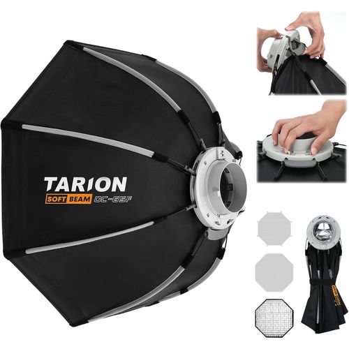 Bote  Lumire Pour Photographie Avec Support Bowens : 65 Cm - Bote  Lumire Pliable  Libration Rapide Avec Paillettes