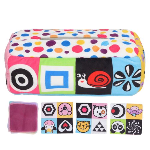 Boite A Mouchoirs Pour Bebe, Jouet Sensoriel En Papier Froisse, Doux Et Colore, Ideal Comme Cadeau D'anniversaire