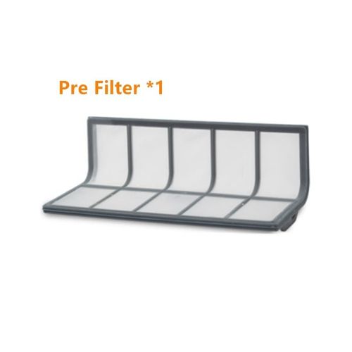 Bote  poussire avec filtre HEPA, cadre avec joints en caoutchouc, filet de pr-filtre pour aspirateur robot Vileda VR 302, accessoires de rechange, bac  poussire