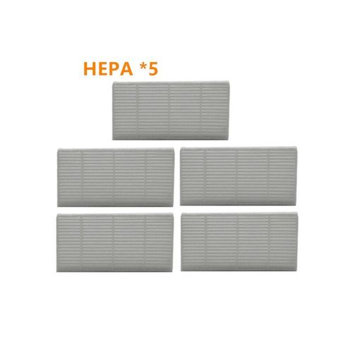 Bote  poussire avec filtre HEPA, cadre avec joints en caoutchouc, filet de pr-filtre pour aspirateur robot Vileda VR 302, accessoires de rechange, bac  poussire