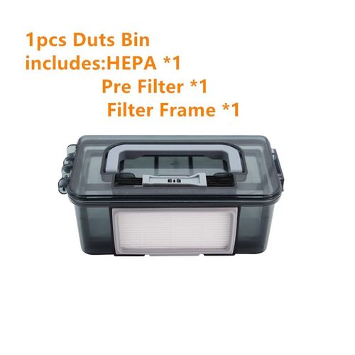Bote  poussire HEPA cadre de filtre joints en caoutchouc filet de pr-filtre pour Vileda VR 302 robot aspirateur pices de rechange accessoires bac  poussire