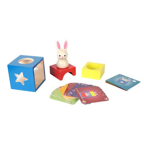 Boite A Puzzle En Bois Pour Enfants, Jeu De Cache-Cache Magique En Forme De Lapin, Jouet Interactif
