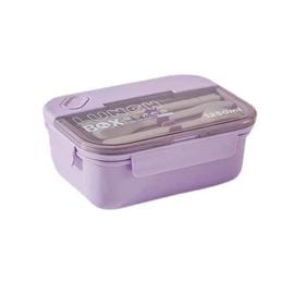 Boite Bento Lunch Box 1250ml Boite Repas Box Enfant/Adulte avec Couverts et 3  Compartiments Anti-fuite Boîte à Lunch Micro-ondables pour Le Pique-Nique  l'école Le-SHAW