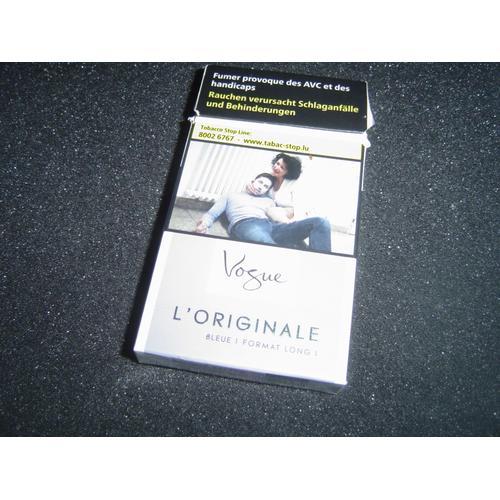 Boite cigarettes vide VOGUE l'originale bleue | Rakuten