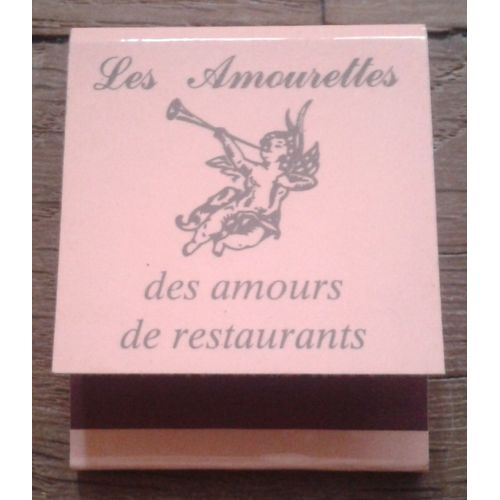 Bote D'allumettes Les Amourettes Des Amours De Restaurants Paris Vincennes Boulogne