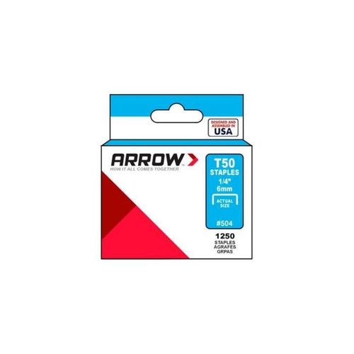 Bote De 1000 Agrafes 6 Mm Inox - 0161806 - Arrow