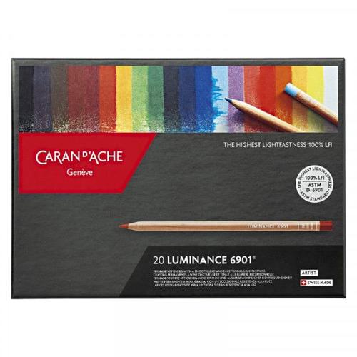 Boite De 20 Crayons De Couleur Luminance 6901 Caran D'ache