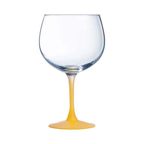 Bote De 6 Verres  Pied Summer Pop 70 Cl Jaune