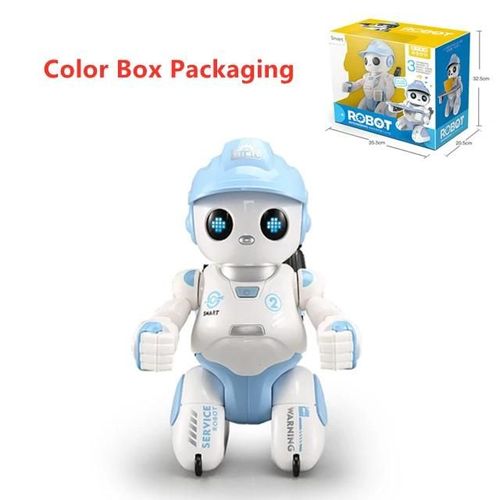 Bote de couleur - Robot RC  dtection tactile, programmation intelligente, Auto dmo RC, glissade, marche, danse, chant, fonction de livraison, tlcommande infrarouge, jouet