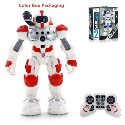 Bote de couleur rouge - Robot  programmation intelligente RC, dtection de geste, jet'eau, lance des projectiles chantants et dansants, tlcommande, jouets