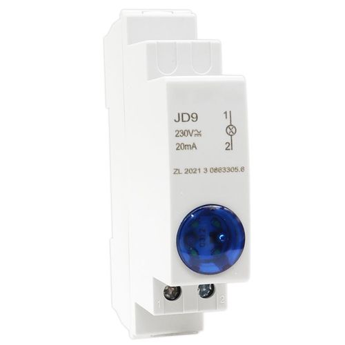 Bote De Distribution De Disjoncteur De Signal Lumineux De Type Rail Led,Indicateur De Puissance D'armoire,24v,220v,230v,Jd9,1pc - Type 24v Blue