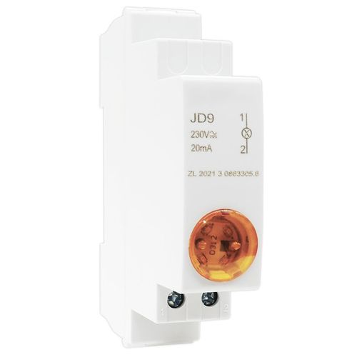 Bote De Distribution De Disjoncteur De Signal Lumineux De Type Rail Led,Indicateur De Puissance D'armoire,24v,220v,230v,Jd9,1pc - Type 24v Yellow