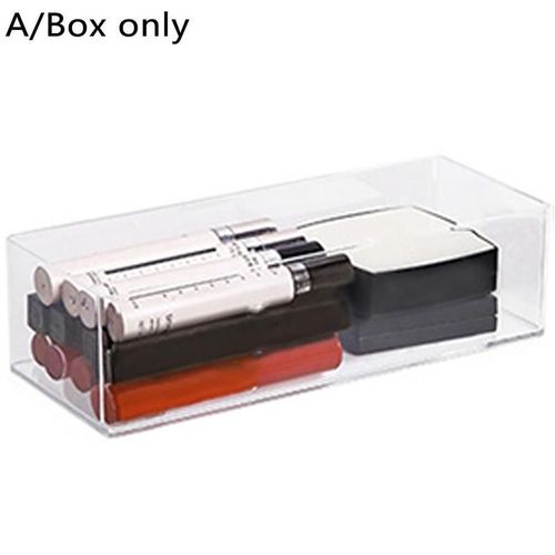 Bote De Rangement  Couches Pour Maquillage, Coiffeuse, Bote  Cosmtiques, Finition De Bureau, Compartiment  Grille, Tiroir Transparent Pour Rouge  L?Vres Acr T6a5