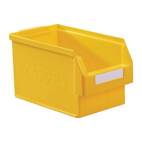 Bote De Rangement  Ouverture Frontale L350xl200xh200 Mm Pe Jaune Kappes