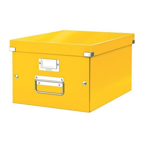Bote De Rangement Carton Leitz Click&Store Wow H 16 X L 21,7 X P 28 Cm Jaune