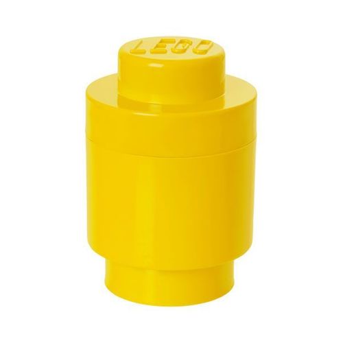 Boite De Rangement Lego Storage - 1 Plot Rond Jaune
