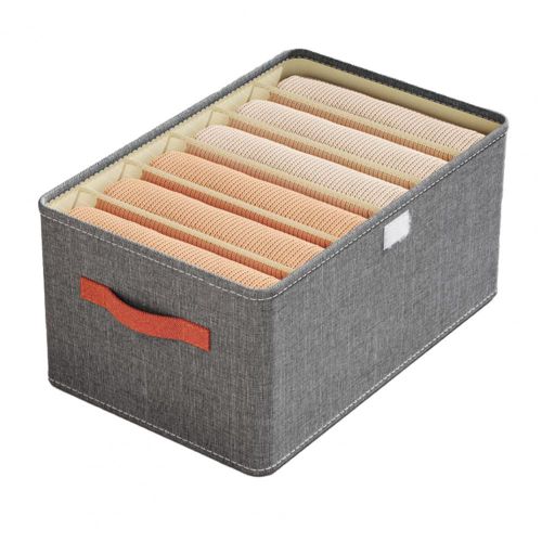 Bote De Rangement Pratique Pour Vtements D'art En Tissu Avec Couvercle, Cisco, Mallette De Rangement Pour Pantalons, Fournitures D'esprit res, 6 Grilles, 7/9 Grilles