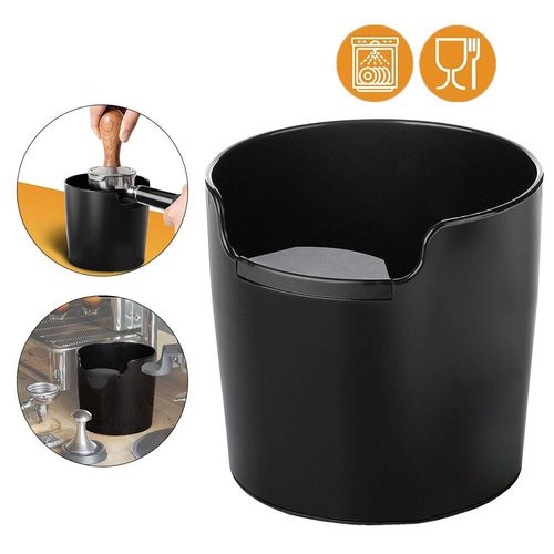 Bote De Rsidus De Caf En Poudre, Bol Profond Noir Antidrapant, Barre  Frapper Dtachable, Machine  Caf, Marc, Seau De Recyclage, Poubelle De Broyage