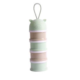 Distributeur de lait en poudre portable pour nourrissons pour bébé. Boîtes  empilables. 4 couches de contenant céréales/aliments/fruits/collations