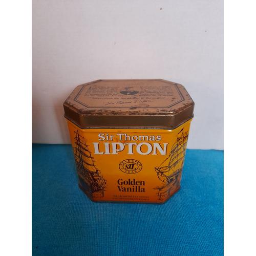 Boite Mtal Lipton - Golden Vanilla (Vide) Couvercle Piqu