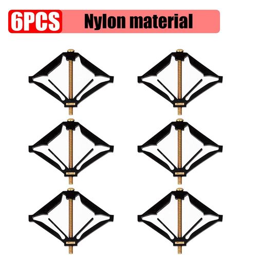 Bote sombre de rparation de cassette,86mm,interrupteur  vis,ancienne prise,partenaires de remplacement,bote de rparation murale,support le plus rcent - Type 6PCS Nylon