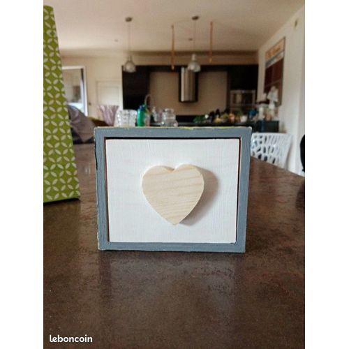 Bote Tiroir C?Ur Vert 10x10x7.5 Cm En Bois Fait Main Modle Unique Bois Bote  Bijoux Ou Souvenirs