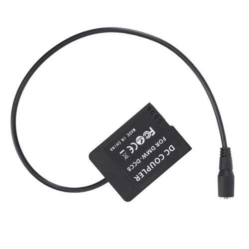Boitier De Batterie Factice Cc Dmw Dcc8 Avec Decodage Complet Et Fil Droit Pour Dmc Gh2, Gh2k, Gh2s, Fz200, Fz300, Fz1000, Gx8, G7, G6