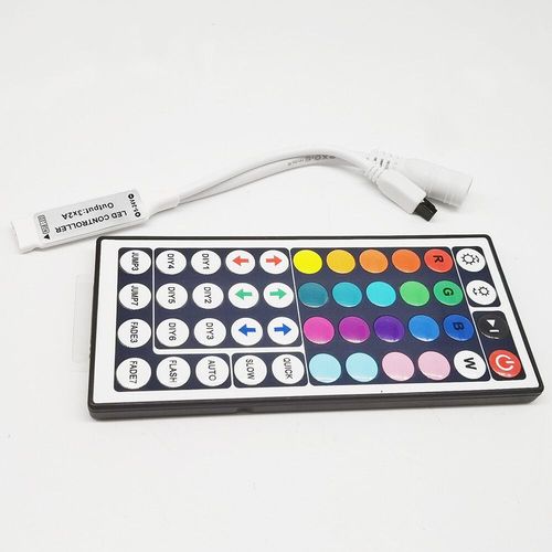 Botier de contrle 1  2 Led,24 boutons,tlcommande,variateur IR,DC12V,pour bande lumineuse RGB 3528 5050 - Type 44key Mini Controlle #A