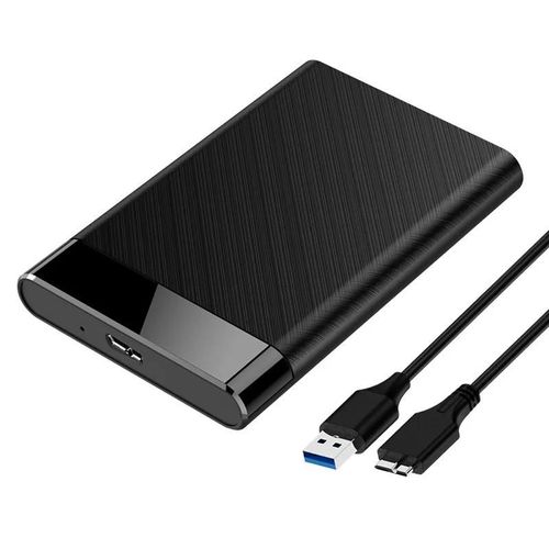 Botier de disque dur portable Q5, USB 2.5, convient aux disques durs mcaniques  semi-conducteurs, prend en charge l'interface SATA, ordinateur portable, 3 pouces-3.0 Noir