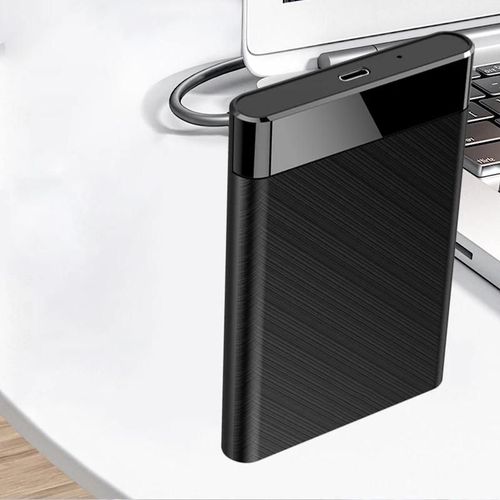 Botier de disque dur portable Q5, USB 2.5, convient aux disques durs mcaniques  semi-conducteurs, prend en charge l'interface SATA, ordinateur portable, 3 pouces-Type-C 3.1 Noir