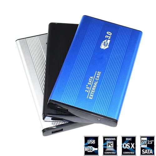 Botier de disque dur SATA pour ordinateur portable de 2.5 pouces vers Sata USB 3.0 SSD HD botier de stockage externe avec cble USB 3.0-USB 3.0 Rouge