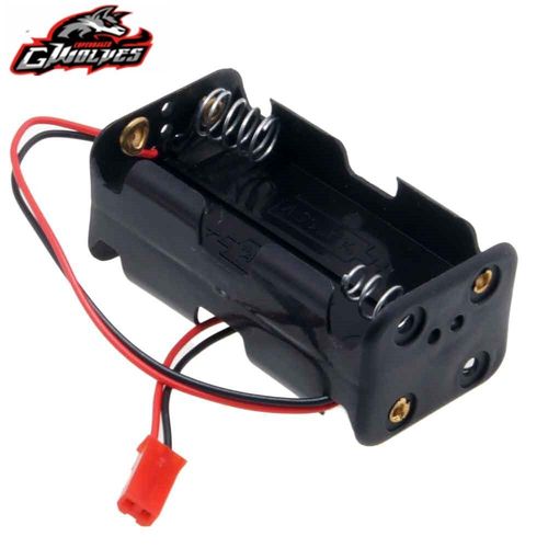 Botier de piles AA 6-1/10 V, JST, aliment par un rcepteur lumineux, servo Nitro pour voiture, avion, bateau, chelle hsp, 1/8, 7.4 RC