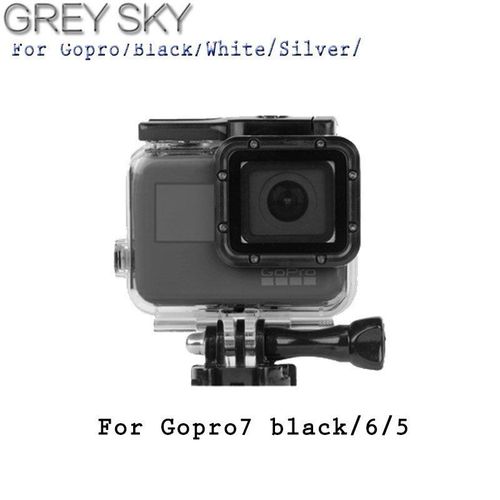 Botier tanche botier d'cran tactile pour GoPro Hero 7 noir Go Pro Hero7 argent/blanc tui de Protection pour appareil photo accessoires de montage