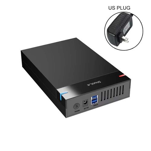 Botier HDD 3.5 2.5 botier de disque dur externe pour 3.5 2.5 pouces SATA SSD HDD UASP USB 3.0 vers SATA III 10 to botier de disque dur SSD-US Plug