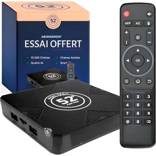 Boitier IPTV + Essai Offert ! Android TV Box 4GB RAM et 32GB ROM