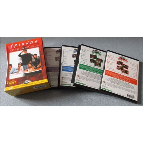 Boitiers Digipacks Pour Les 24 pisodes De La Saison 1 De Friends Vendus Vides-Plateau Rigide Pour 1 Dvd Dans Chaque-Rsum Des pisodes En Franais Dans Les Rabats-Les 4 Rangs Dans Un Coffret Carton