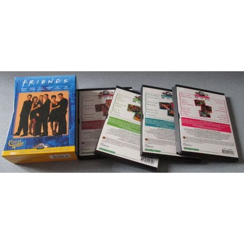 Boitiers Digipacks Pour Les 24 pisodes De La Saison 2 De Friends Vendus Vides-Plateau Rigide Pour 1 Dvd Dans Chaque-Rsum Des pisodes En Franais Dans Les Rabats-Les 4 Rangs Dans Un Coffret Carton