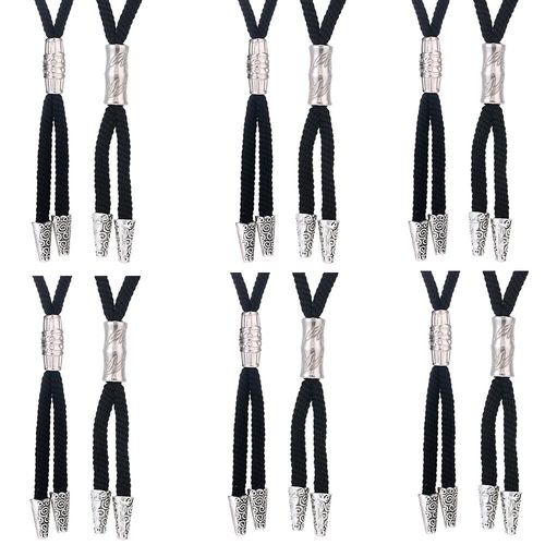 Bolo Cravate Corde En Nylon Cravate Dcontracte Pour Hommes Avec Un Simple Noeud Classique Noir Collier Cravate Pour Homme Femme Cowboy
