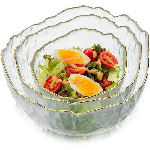 Houlu Lot De 3 Grands Bols à Soupe De 20,3 Cm En Porcelaine Blanc Cassé