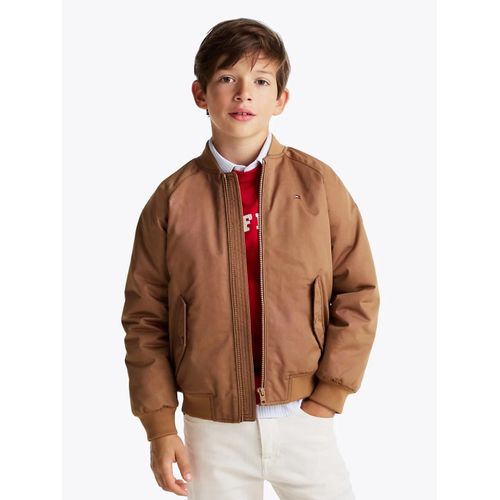 Bomber En Serg  Logo Twill Bomber Jacket/Brown - 104 Cm