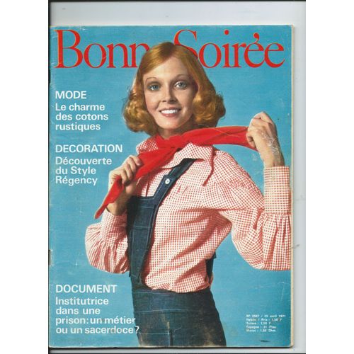 Bonne Soire 25/04/1971 Ginger Ale, James Brown, Moustaki,Elton John, Rolling Stones, Tom Jones, Dalida, Danielle Evenou N2567