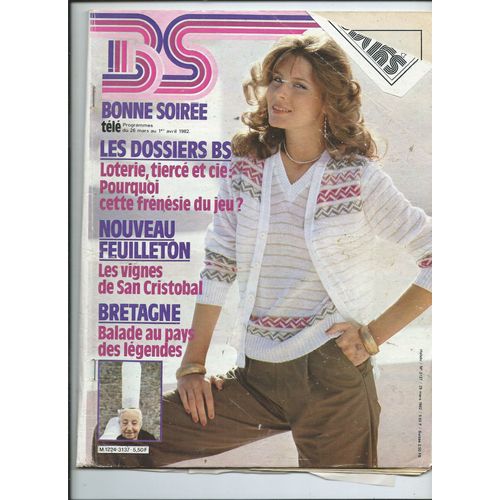 Bonne Soire 26/03/1982 Roland Magdane, Andr-Paul Duchteau, Paul Newman & Sally Field, Simon Et Garfunkel, Yves Rnier & Nicole Maupas, Ren Joly, Mimi Lorca, Marcel Pagnol, Zizi Jeanmaire