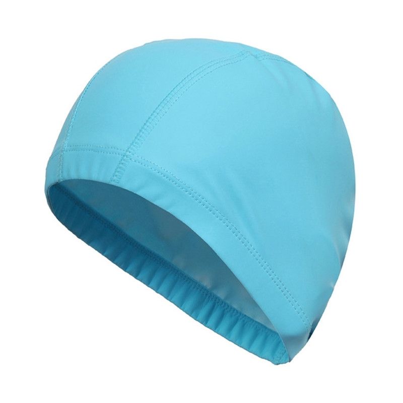 Bonnet De Bain Bleu Adulte Impermeable A L Eau Pu Revetement Extensible De Garder Les Cheveux Longs Sec Protection De L Oreille Cap De Bebe Rakuten