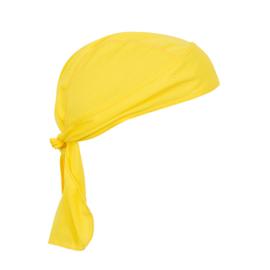 Bonnet de bain de couleur pure pour hommes,bandeau de cyclisme,Bandana, écharpe de tête de Pirate,multi-fonction,respirant,tendance,été - Type  Yellow