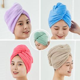 Bonnet de cheveux secs en laine de corail 6 pièces pour femme