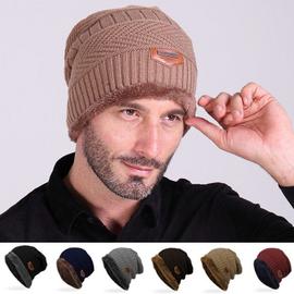Bonnet en tricot de couleur unie pour homme, nouvelle marque, chapeau  d'hiver chaud en velours Plus épais, casquette de protection, Skullies en  laine d'os, 2022