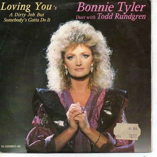 Bonnie Tyler Duet With Todd Rundgren "Loving You" Vinyle 45 T 17 Cm - Single - Cbs - 1985 - 