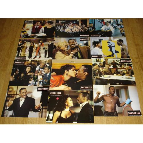 Boomerang - Jeu De 12 Photos D'exploitation Cinmatographique -Format 21x27 Cm - Un Film De Reginald Hudlin Avec Eddie Murphy, Robin Givens, Halle Berry, David Alan Grier, Martin Lawrence - Anne 1992